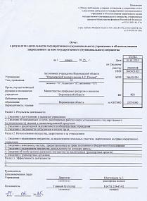 Отчет о результатах&hellip;